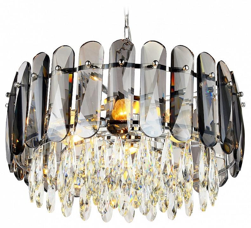 Люстра Ambrella Light TR TR5069 цвет плафона/подвески Дымчатый, Прозрачный, цвет арматуры Хром