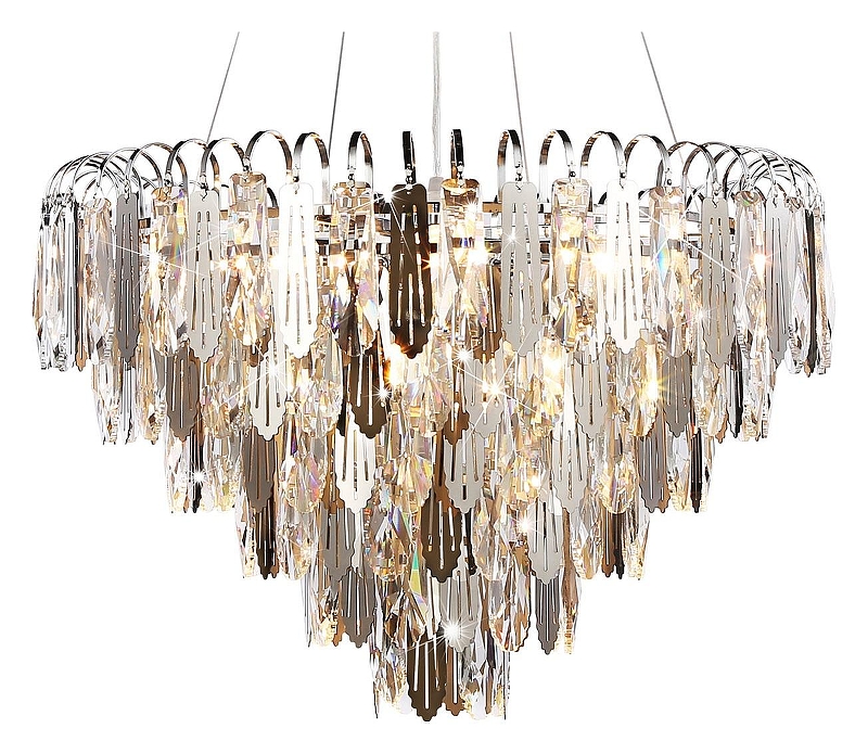 Люстра Ambrella Light TR TR5257 цвет плафона/подвески Прозрачный, Хром, цвет арматуры Хром