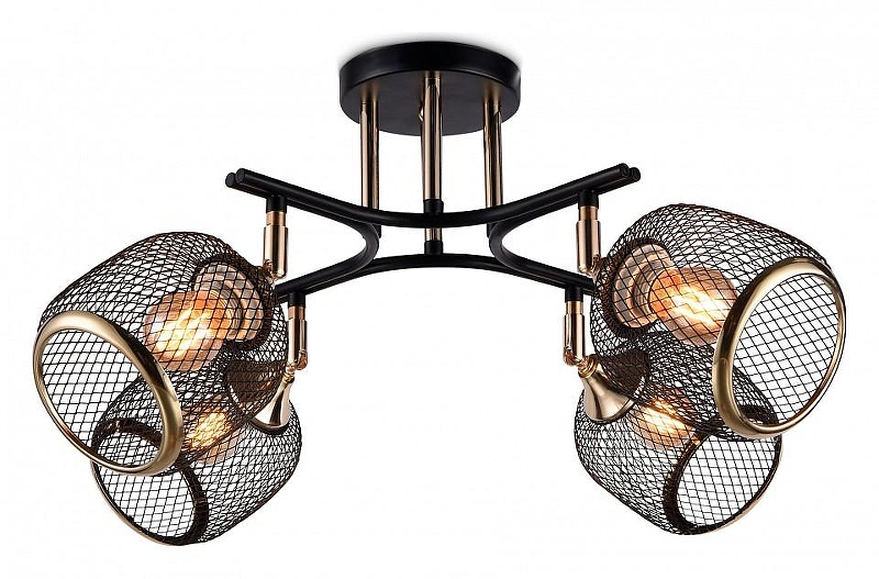 Люстра Ambrella Light TR TR80177 цвет плафона/подвески Черный, Золото, цвет арматуры Золото, Черный