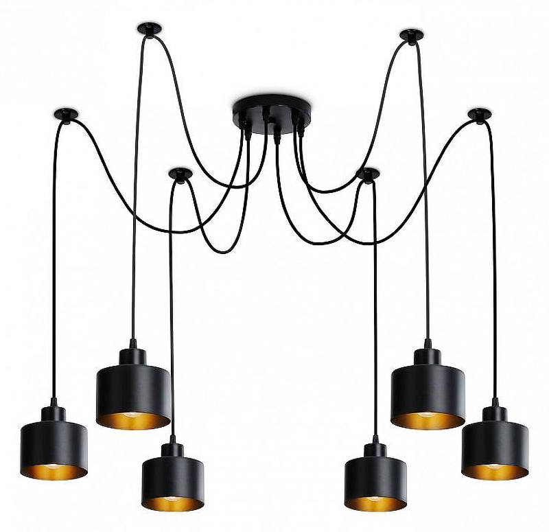 Люстра Ambrella Light TR TR8132 цвет плафона/подвески Черный, цвет арматуры Черный