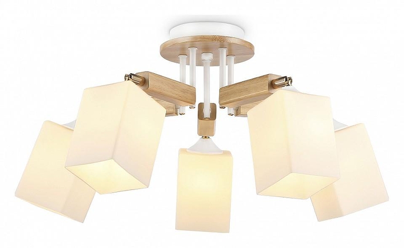 Люстра Ambrella Light TR TR9518 цвет плафона/подвески Белый, цвет арматуры Белый, Коричневый