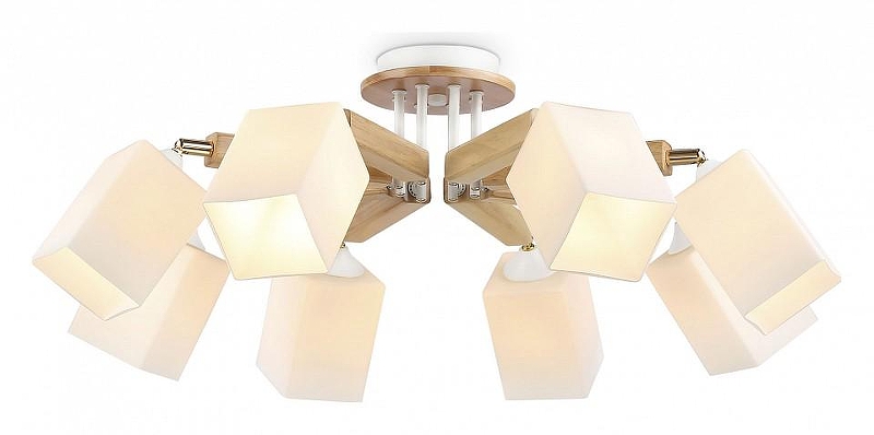 Люстра Ambrella Light TR TR9522 цвет плафона/подвески Белый, цвет арматуры Белый, Коричневый
