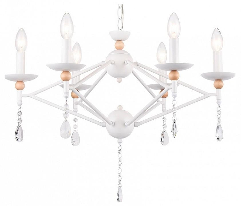 Люстра Ambrella Light TR TR9596 цвет плафона/подвески Прозрачный, цвет арматуры Белый, Коричневый