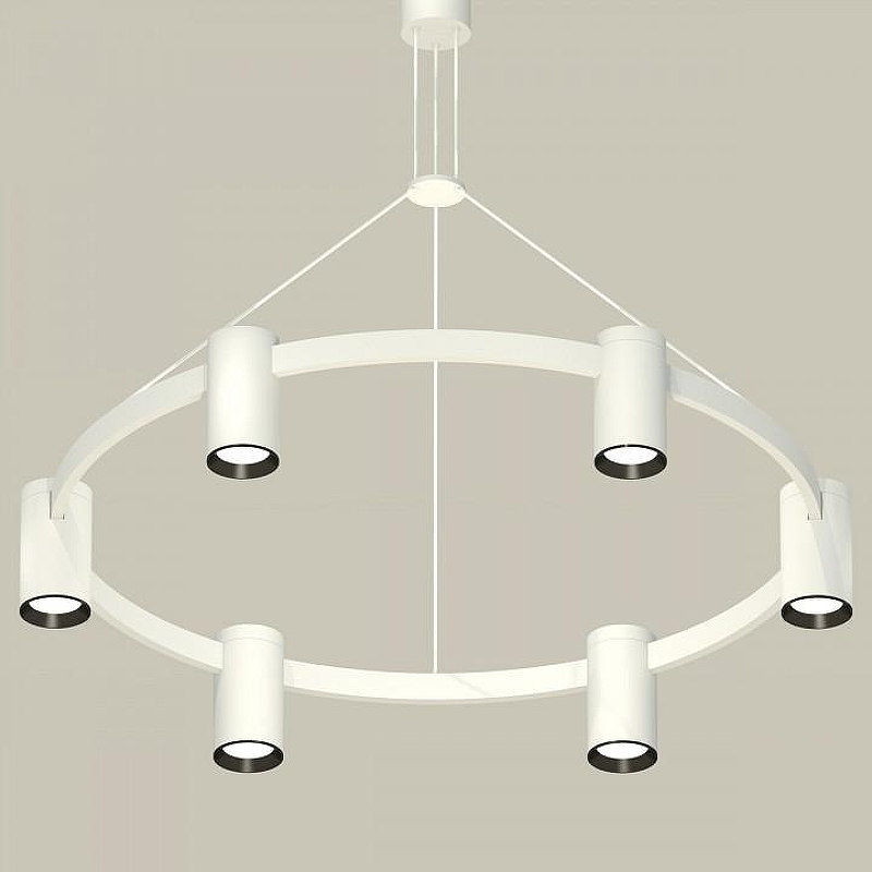 Люстра Ambrella Light XB XB9021101 цвет плафона/подвески Белый, Черный, цвет арматуры Белый, Черный