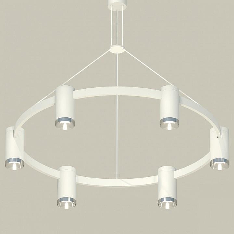 Люстра Ambrella Light XB XB9021151 цвет плафона/подвески Белый, Серебро, цвет арматуры Белый, Серебро