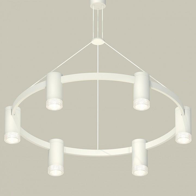 Люстра Ambrella Light XB XB9021200 цвет плафона/подвески Белый, Прозрачный, цвет арматуры Белый