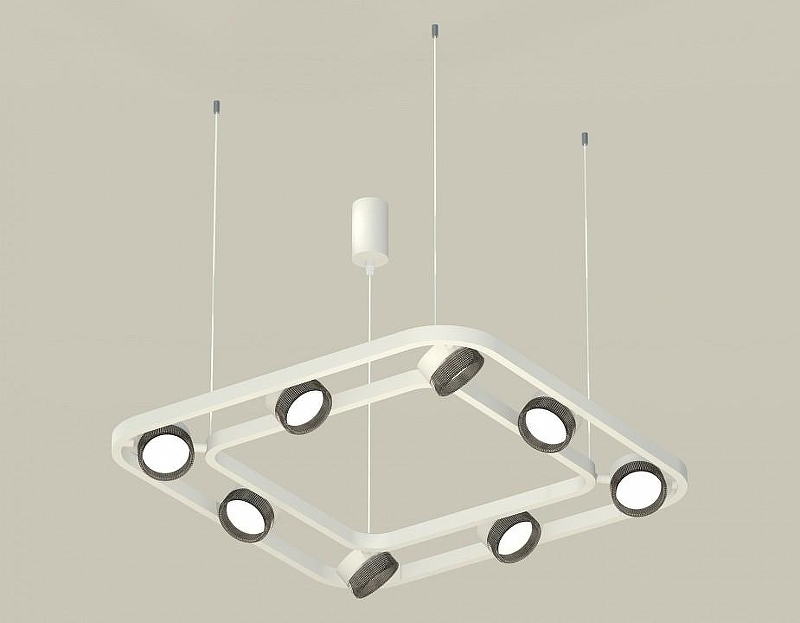 Люстра Ambrella Light XB XB9177200 цвет плафона/подвески Тонированный, цвет арматуры Белый