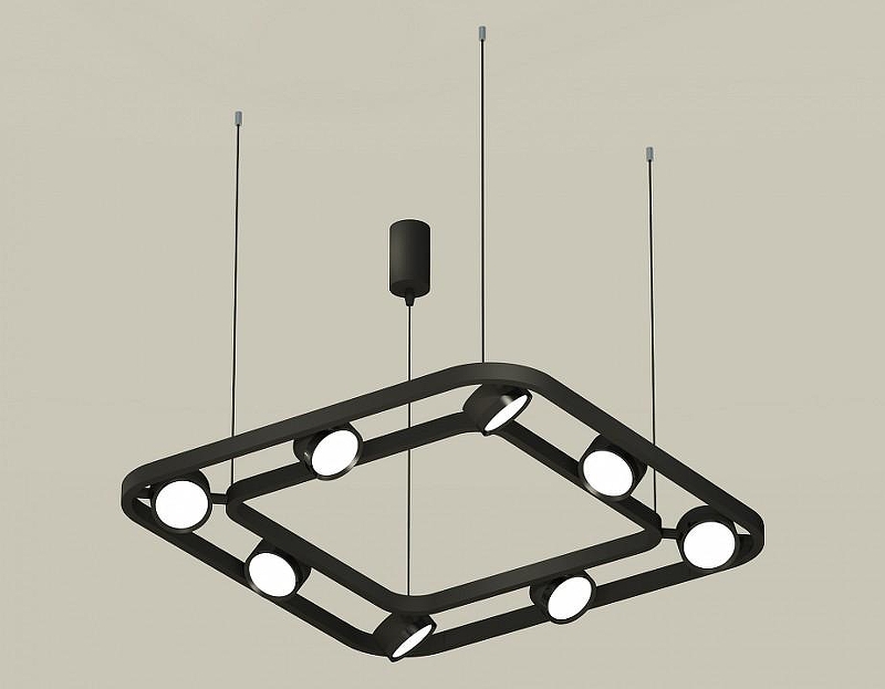 Люстра Ambrella Light XB XB9182100 цвет плафона/подвески Черный, цвет арматуры Черный
