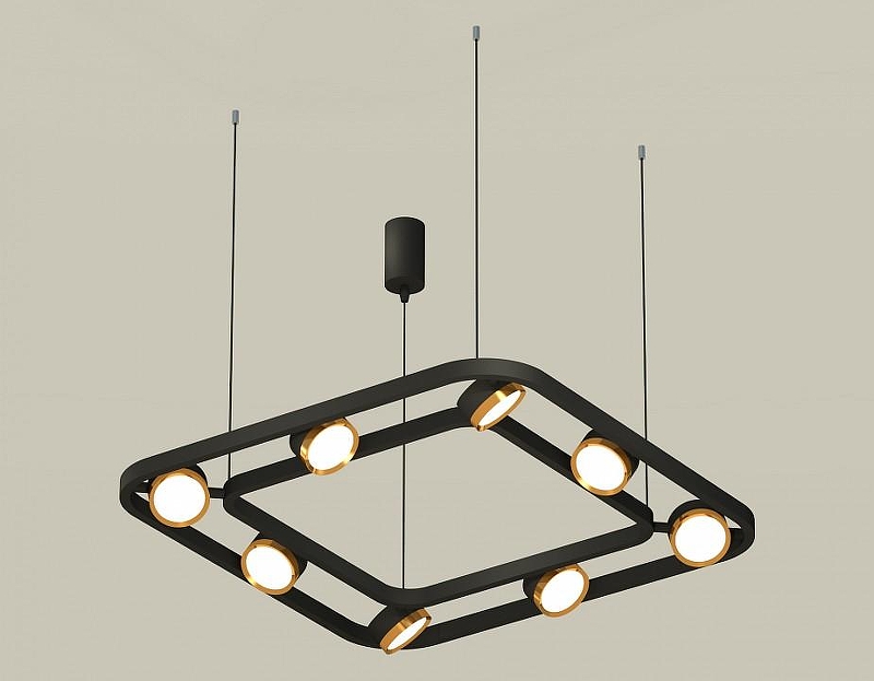 Люстра Ambrella Light XB XB9182102 цвет плафона/подвески Золото, цвет арматуры Черный