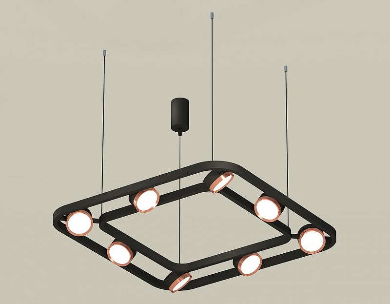 Люстра Ambrella Light XB XB9182103 цвет плафона/подвески Золото, цвет арматуры Черный