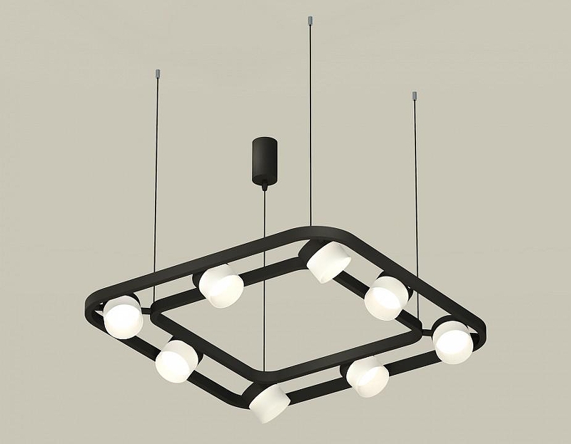 Люстра Ambrella Light XB XB9182154 цвет плафона/подвески Белый, цвет арматуры Черный