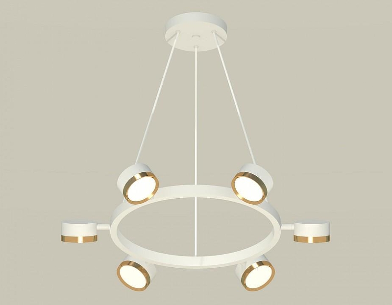 Люстра Ambrella Light XB XB9191152 цвет плафона/подвески Золото, цвет арматуры Белый