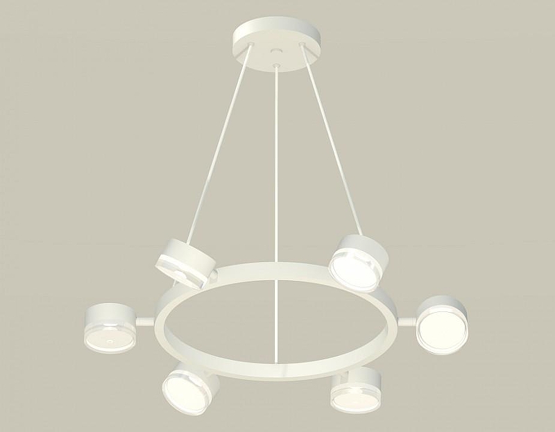 Люстра Ambrella Light XB XB9191203 цвет плафона/подвески Белый, Прозрачный, цвет арматуры Белый