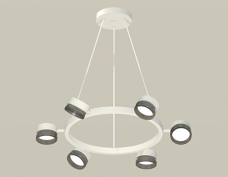 Люстра Ambrella Light XB XB9191250 цвет плафона/подвески Тонированный, цвет арматуры Белый