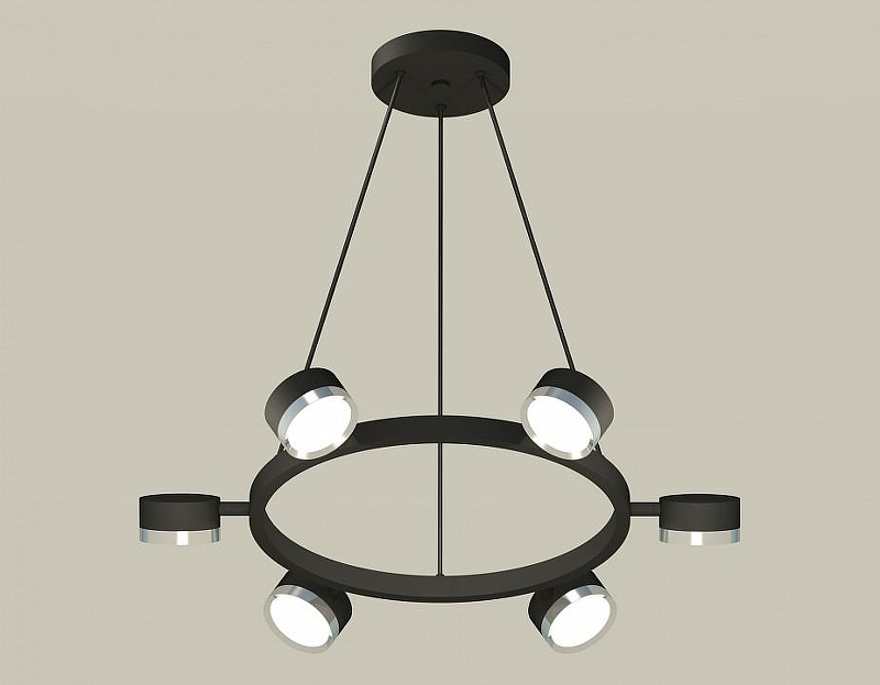 Люстра Ambrella Light XB XB9193151 цвет плафона/подвески Серебро, цвет арматуры Черный