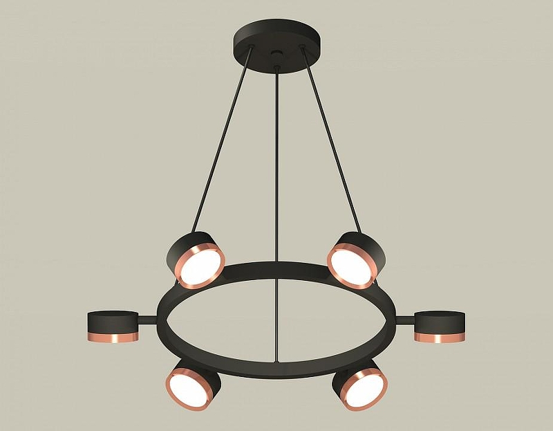Люстра Ambrella Light XB XB9193153 цвет плафона/подвески Золото, цвет арматуры Черный