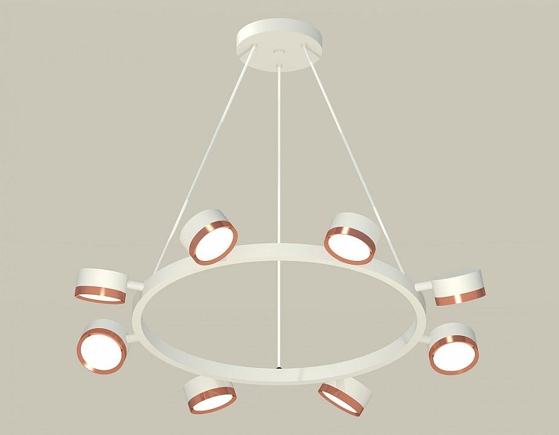 Люстра Ambrella Light XB XB9195153 цвет плафона/подвески Золото, цвет арматуры Белый