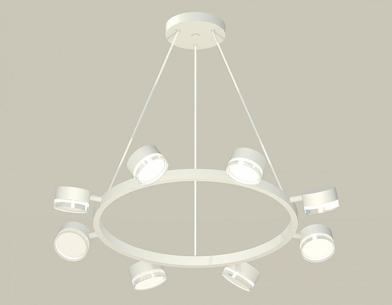 Люстра Ambrella Light XB XB9195203 цвет плафона/подвески Белый, Прозрачный, цвет арматуры Белый