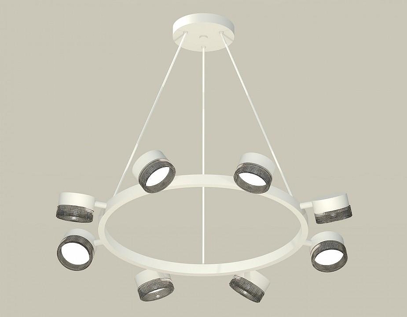 Люстра Ambrella Light XB XB9195250 цвет плафона/подвески Тонированный, цвет арматуры Белый