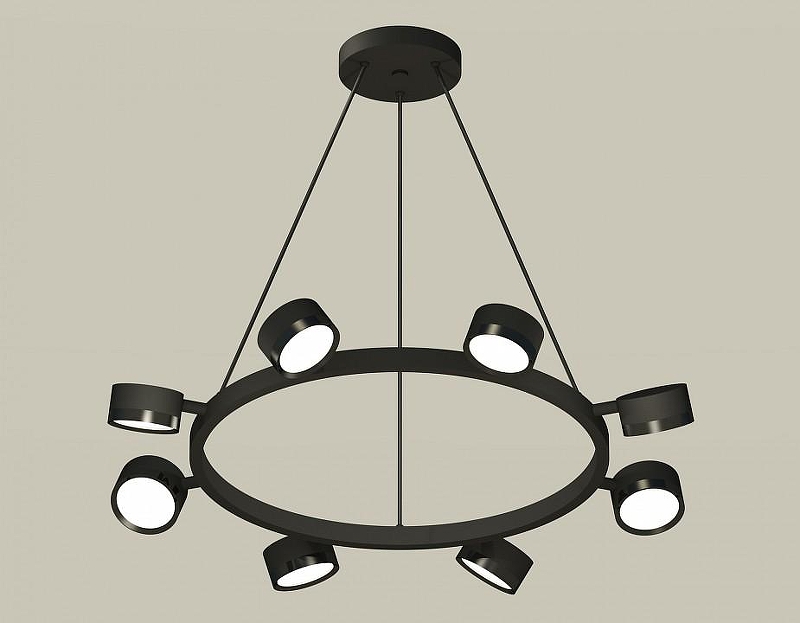Люстра Ambrella Light XB XB9198150 цвет плафона/подвески Черный, цвет арматуры Черный