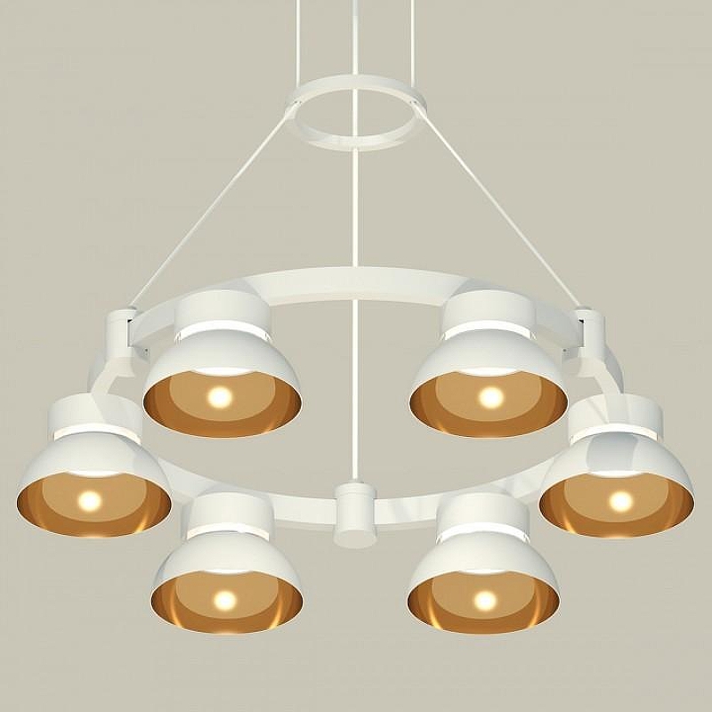 Люстра Ambrella Light XR XR92031002 цвет плафона/подвески Белый, Золото, Прозрачный, цвет арматуры Белый