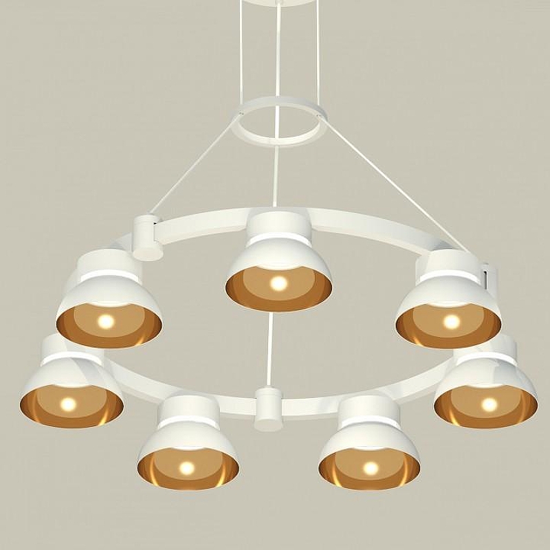 Люстра Ambrella Light XR XR92031402 цвет плафона/подвески Белый, Золото, Прозрачный, цвет арматуры Белый