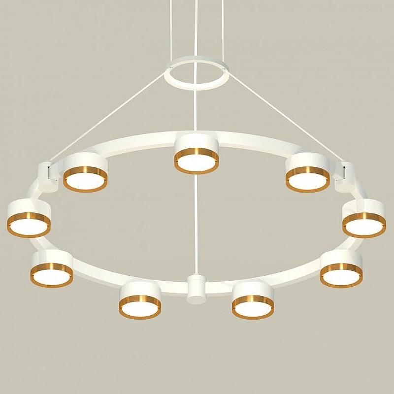 Люстра Ambrella Light XR XR92031802 цвет плафона/подвески Золото, цвет арматуры Белый