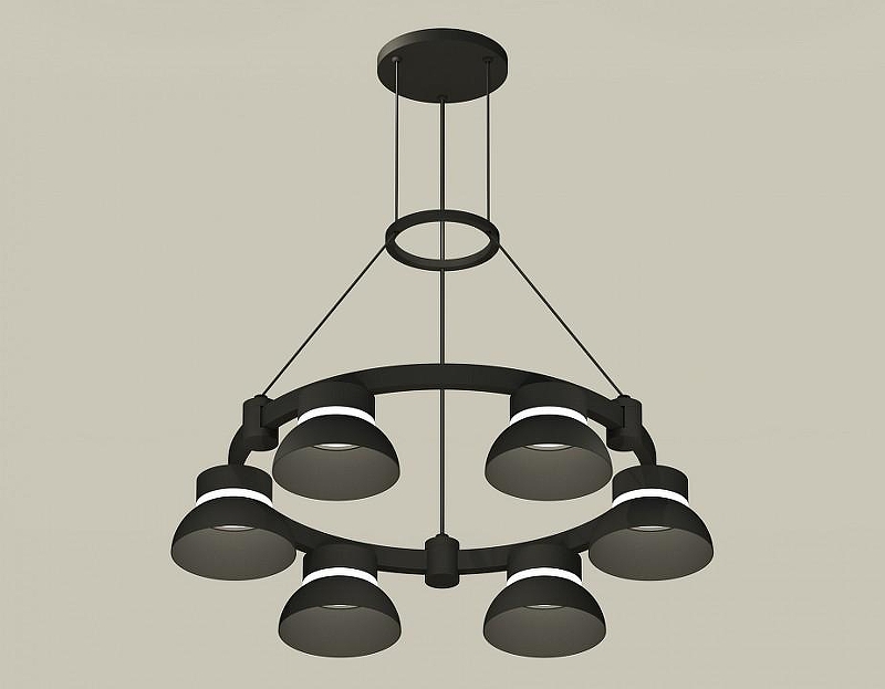 Люстра Ambrella Light XR XR92051001 цвет плафона/подвески Черный, цвет арматуры Черный