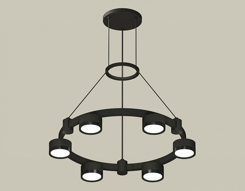Люстра Ambrella Light XR XR92051100 цвет плафона/подвески Черный, цвет арматуры Черный