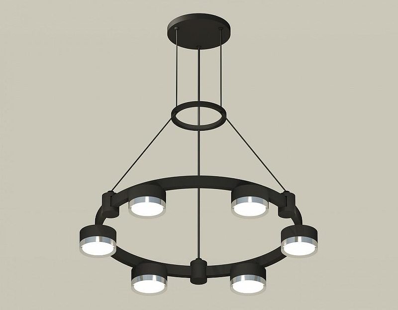 Люстра Ambrella Light XR XR92051101 цвет плафона/подвески Серебро, цвет арматуры Черный