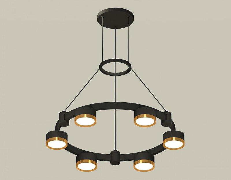 Люстра Ambrella Light XR XR92051102 цвет плафона/подвески Золото, цвет арматуры Черный