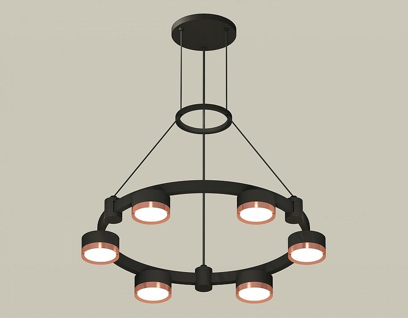 Люстра Ambrella Light XR XR92051103 цвет плафона/подвески Золото, цвет арматуры Черный