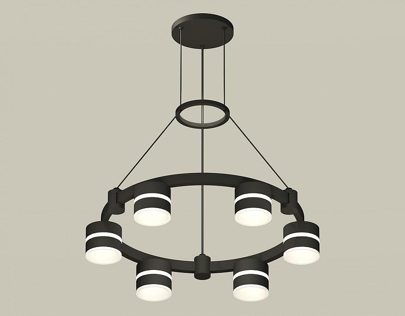 Люстра Ambrella Light XR XR92051202 цвет плафона/подвески Белый, Черный, цвет арматуры Черный