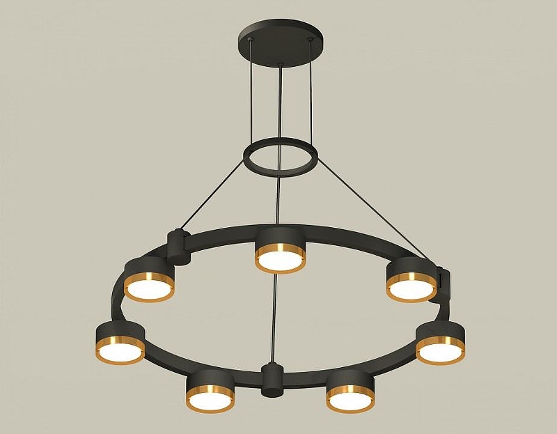 Люстра Ambrella Light XR XR92051502 цвет плафона/подвески Золото, цвет арматуры Черный