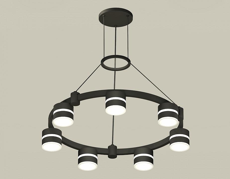 Люстра Ambrella Light XR XR92051602 цвет плафона/подвески Белый, Черный, цвет арматуры Черный