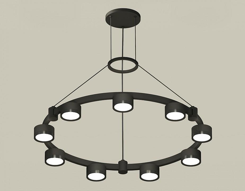 Люстра Ambrella Light XR XR92051800 цвет плафона/подвески Черный, цвет арматуры Черный