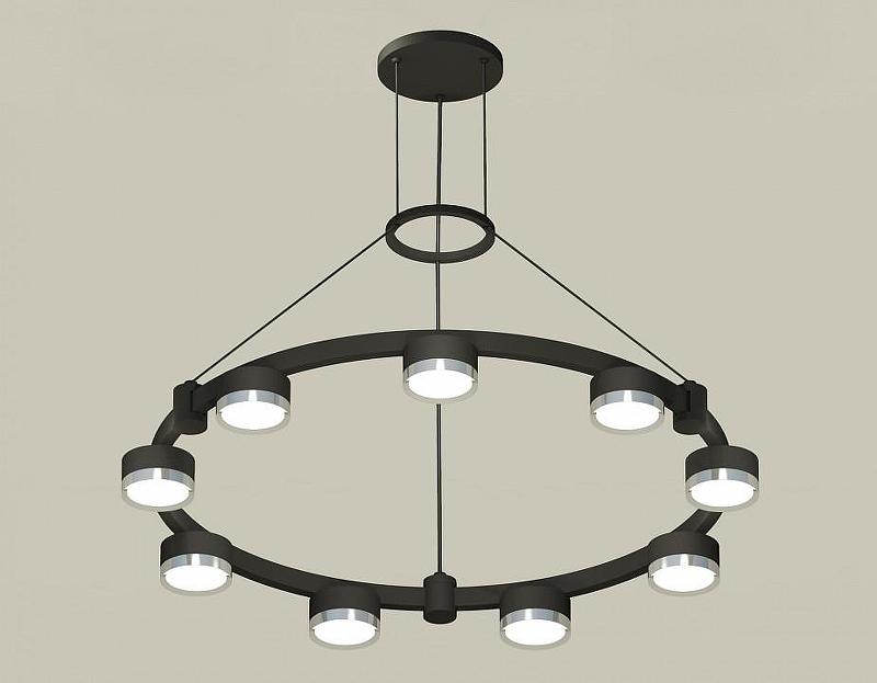 Люстра Ambrella Light XR XR92051801 цвет плафона/подвески Серебро, цвет арматуры Черный