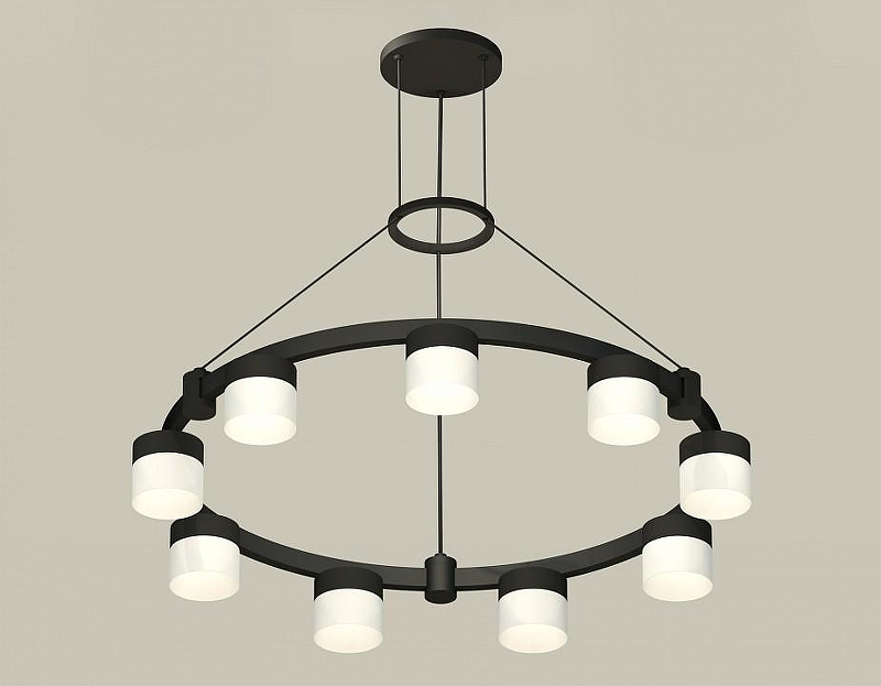 Люстра Ambrella Light XR XR92051904 цвет плафона/подвески Белый, цвет арматуры Черный