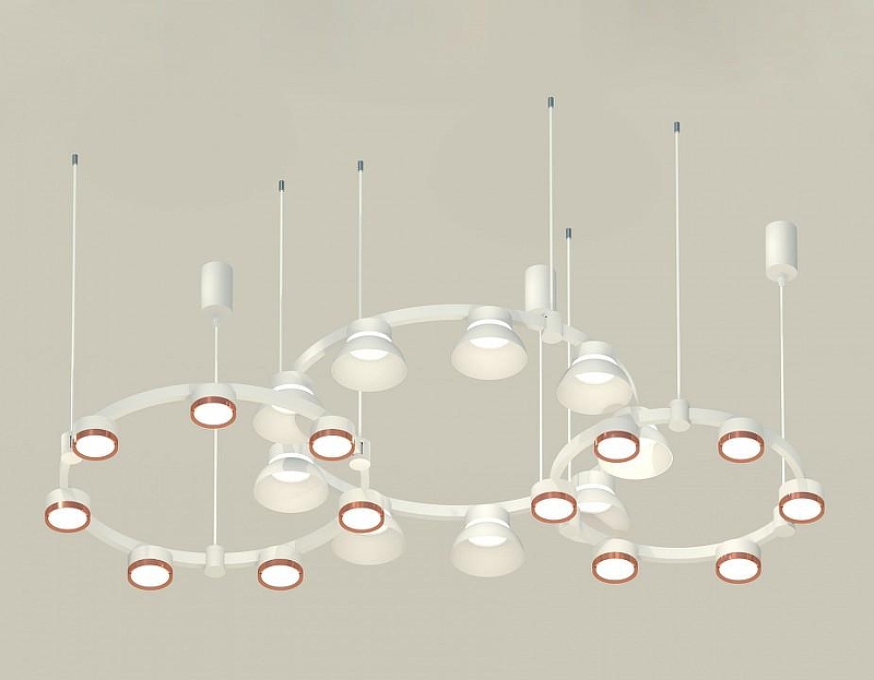 Люстра Ambrella Light XR XR92082020 цвет плафона/подвески Белый, Золото, цвет арматуры Белый