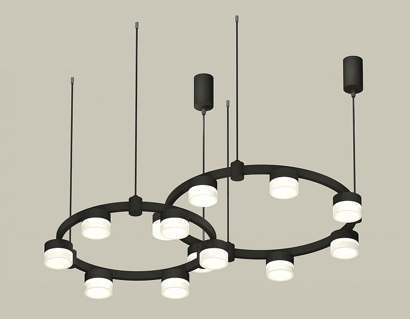 Люстра Ambrella Light XR XR92091002 цвет плафона/подвески Белый, цвет арматуры Черный