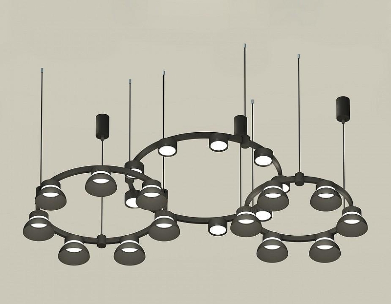 Люстра Ambrella Light XR XR92092010 цвет плафона/подвески Черный, цвет арматуры Черный