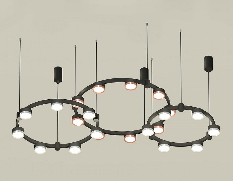 Люстра Ambrella Light XR XR92092100 цвет плафона/подвески Золото, Серебро, цвет арматуры Черный