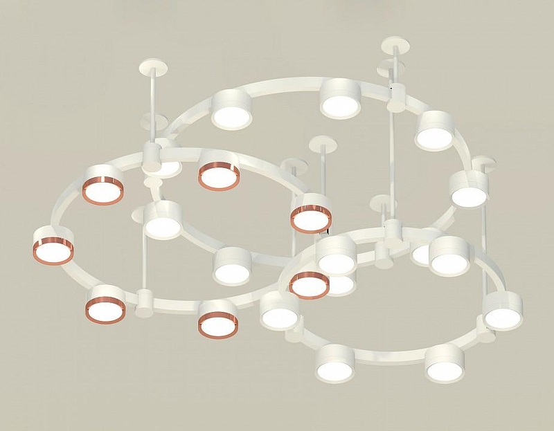 Люстра Ambrella Light XR XR92212200 цвет плафона/подвески Белый, Золото, цвет арматуры Белый