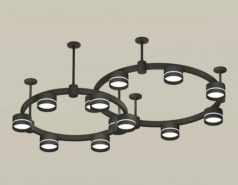Люстра Ambrella Light XR XR92221005 цвет плафона/подвески Белый, Черный, цвет арматуры Черный