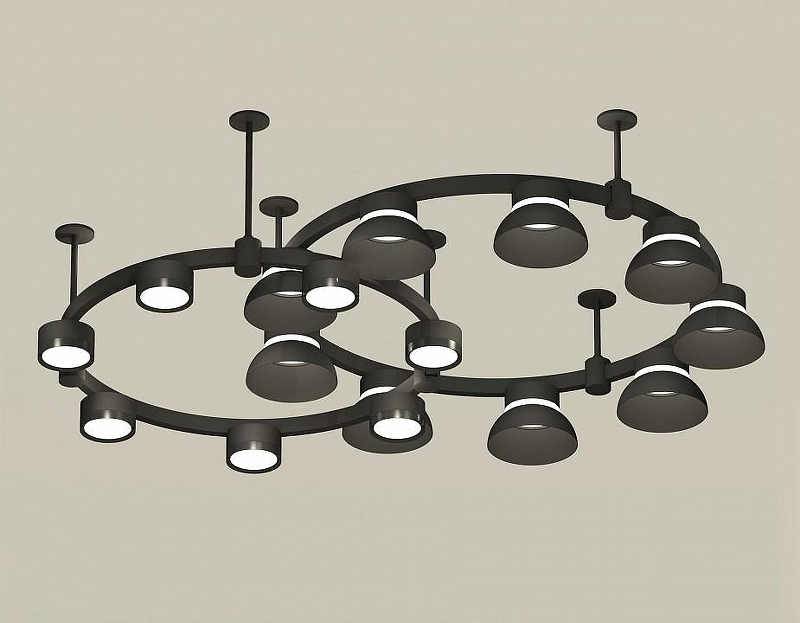 Люстра Ambrella Light XR XR92221101 цвет плафона/подвески Черный, цвет арматуры Черный
