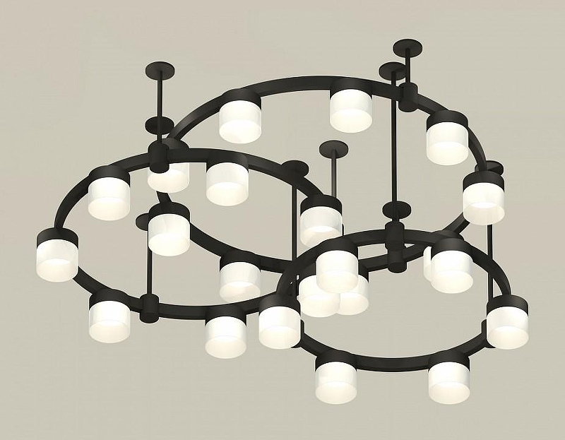Люстра Ambrella Light XR XR92222210 цвет плафона/подвески Белый, цвет арматуры Черный