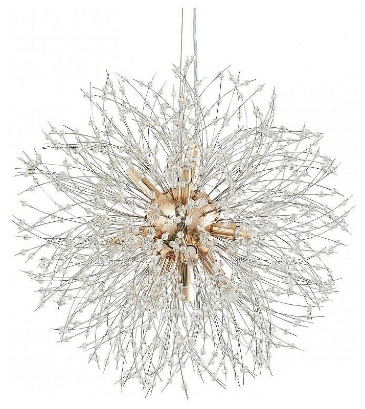 Люстра Arte Milano AM-74398 74398.D500.H550.G9.12 G цвет плафона/подвески Прозрачный, цвет арматуры Золото