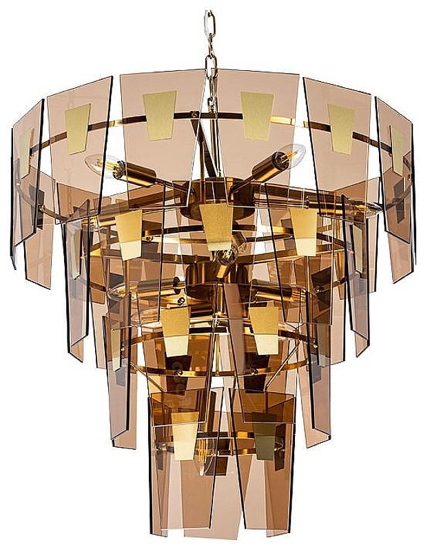 Люстра Artelamp Soph1a A4066LM-11PB цвет плафона/подвески Оранжевый, цвет арматуры Медь