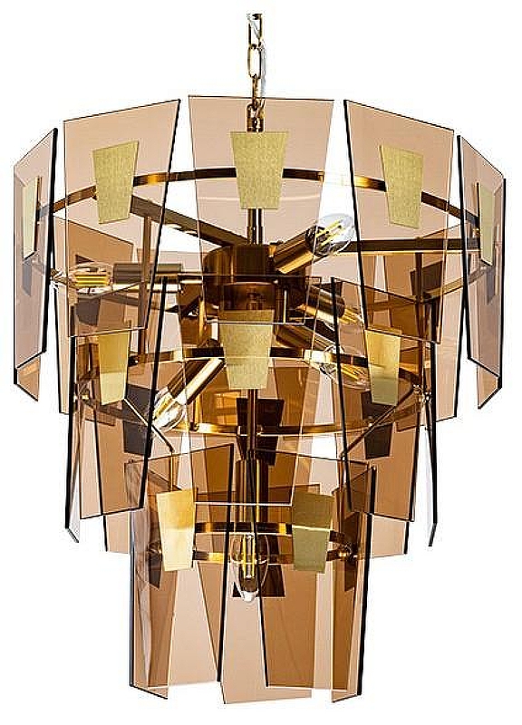 Люстра Artelamp Soph1a A4066LM-6PB цвет плафона/подвески Оранжевый, цвет арматуры Медь
