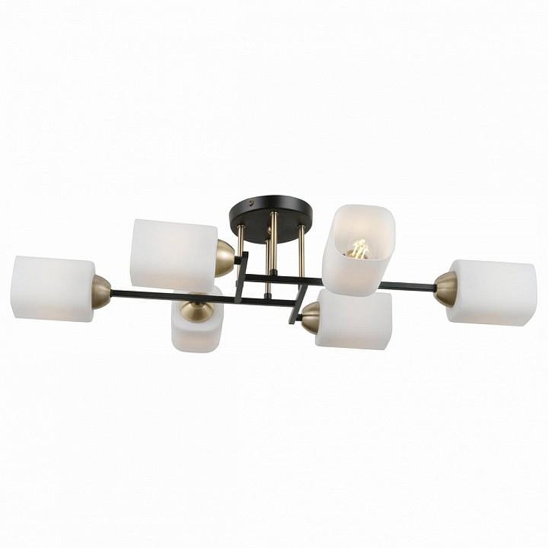 Люстра Citilux Генри CL130265 цвет плафона/подвески Белый, цвет арматуры Черный